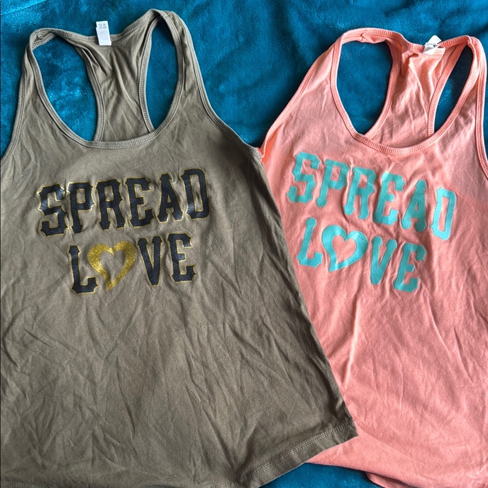 Spread Love Tank Tops - Set of Two